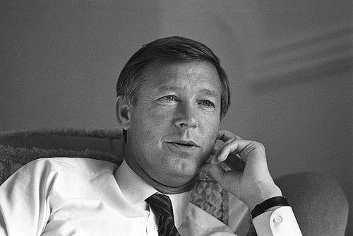 Alex Ferguson in his lounge